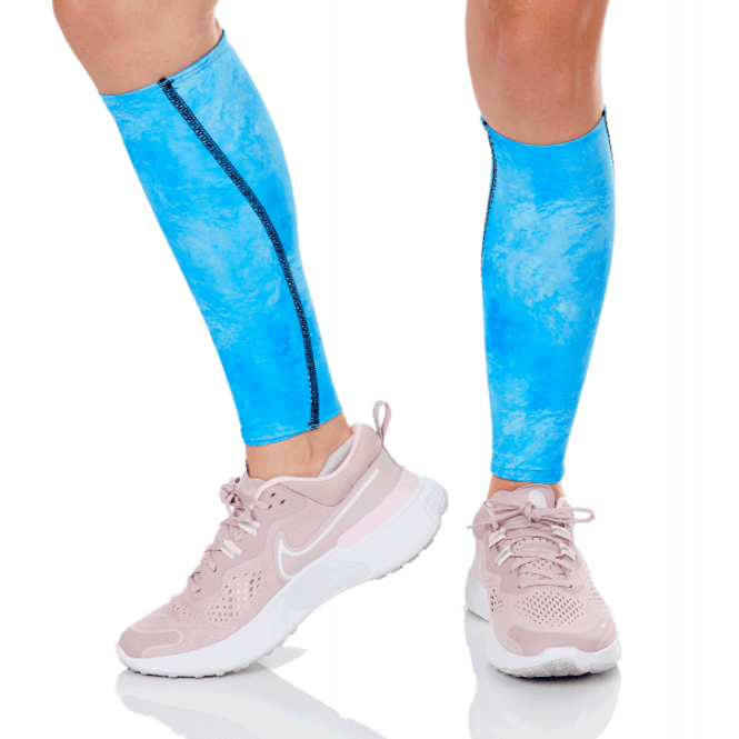 Hovedbilde TRAILBLAZER CALF SLEEVES - Blue Splash- (selges i ...